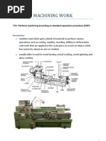 Download Machining report lathe by Syah KlAte SN129072109 doc pdf