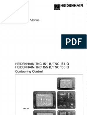 Heidenhain CNC TNC conversational programming Operaters user instruction manual 