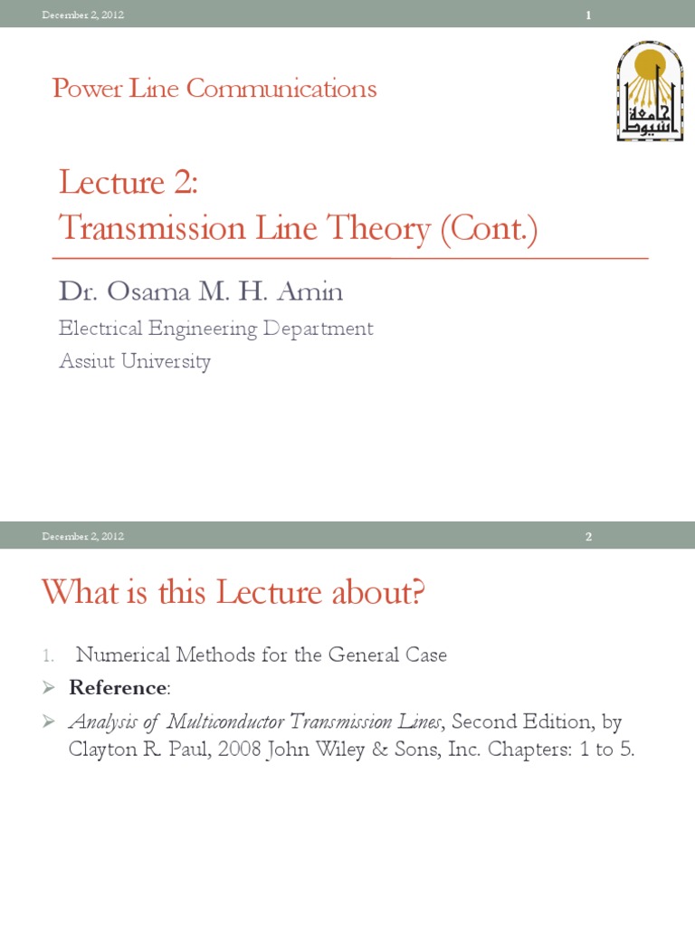 Transmission Line Theory Cont Pdf
