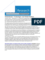 Metabolomics Technologies and Global Markets