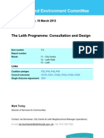 Leith Programme Consultation and Design