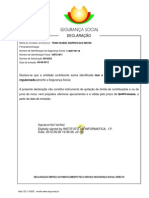 Declaração: Regularizada Perante A Segurança Social