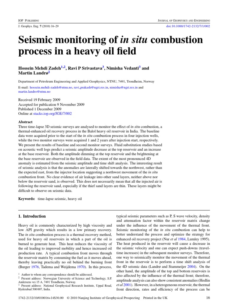 4D Seismic Case Study | PDF | Reflection Seismology | Petroleum Reservoir