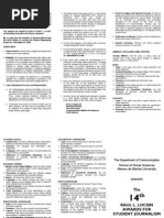 Download Locsin Awards for Student Journalism - Informational Brochure by ComDept Ateneo SN129085931 doc pdf