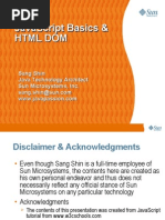 Javascript Basics & HTML Dom