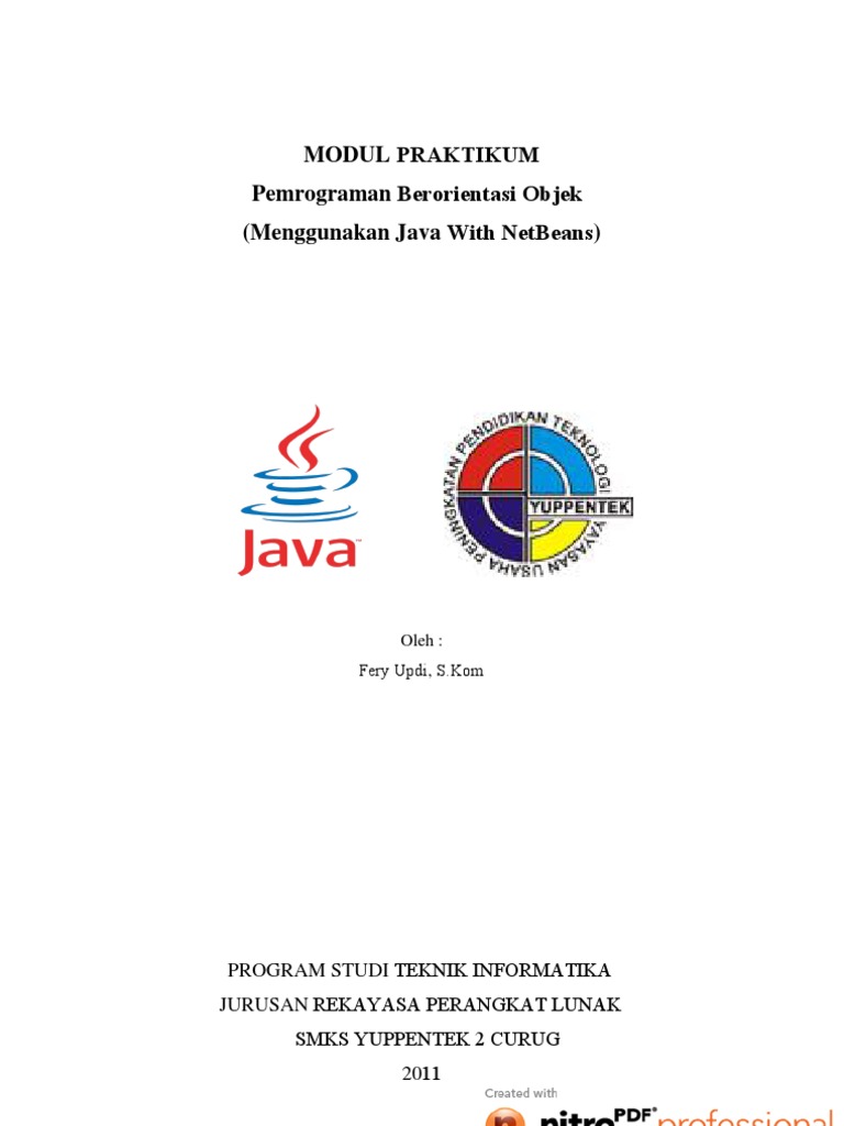 Modul Praktikum 1 Java PDF | PDF