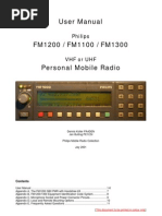 Philips FM1100-1200-1300 VHF-UHF Tranciever Manual