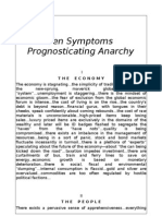 Ten Symptoms Prognosticating Anarchy