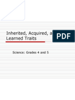 Inherited Acquired and Learned Traits
