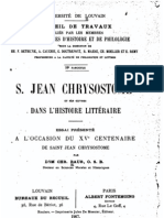 ST Jean Chrysostome Et Ses Oeuvres