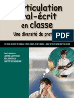 L&#39;articulation oral-écrit en classe , Une diversité de pratique