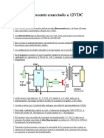 Tubo Fluorescente Conectado A 12VDC