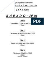 Programação Sabado