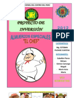 Proyecto de Inversion - El Chef