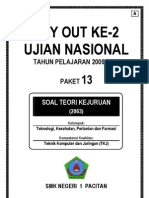 Download Soal UN TryOut Ujian Nasional SMK Teori Kejuruan TKJ - A by Tomi Kaskus SN129108456 doc pdf