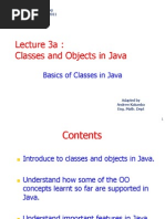 Lecture 3a: Classes and Objects in Java