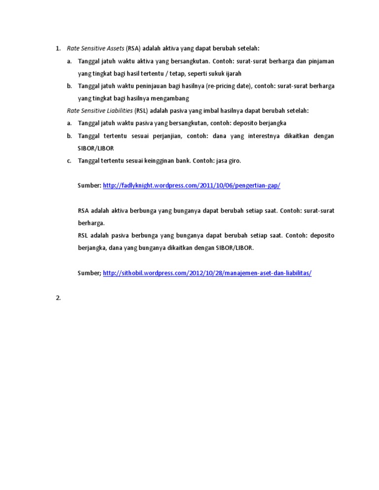 Rate Sensitive Assets Pdf
