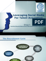 Leveraging Social Media For Talent Acquisition: Group 3