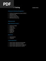SAP-WM Training: Introduction To Warehouse Management