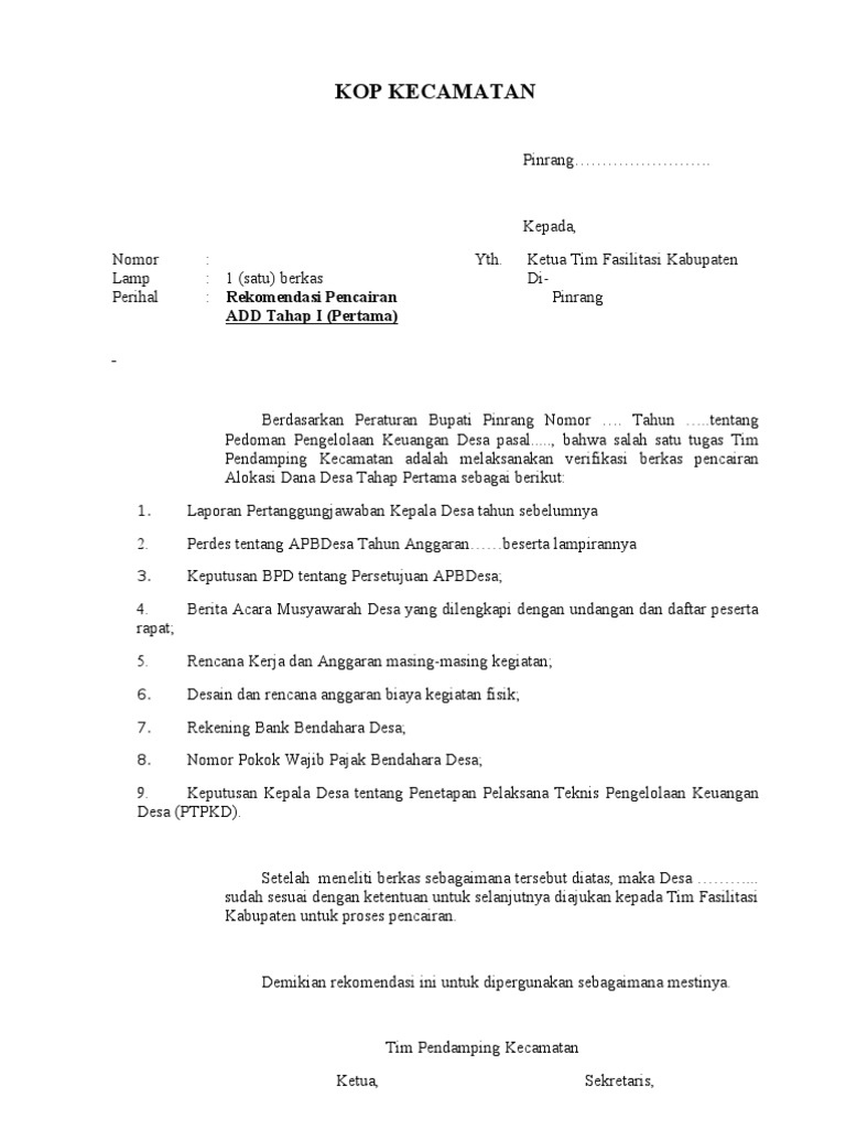 Contoh Laporan Pertanggung Jawaban Dana Desa Kumpulan