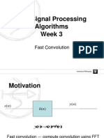 Fast Signal Processing Algorithms Week 3