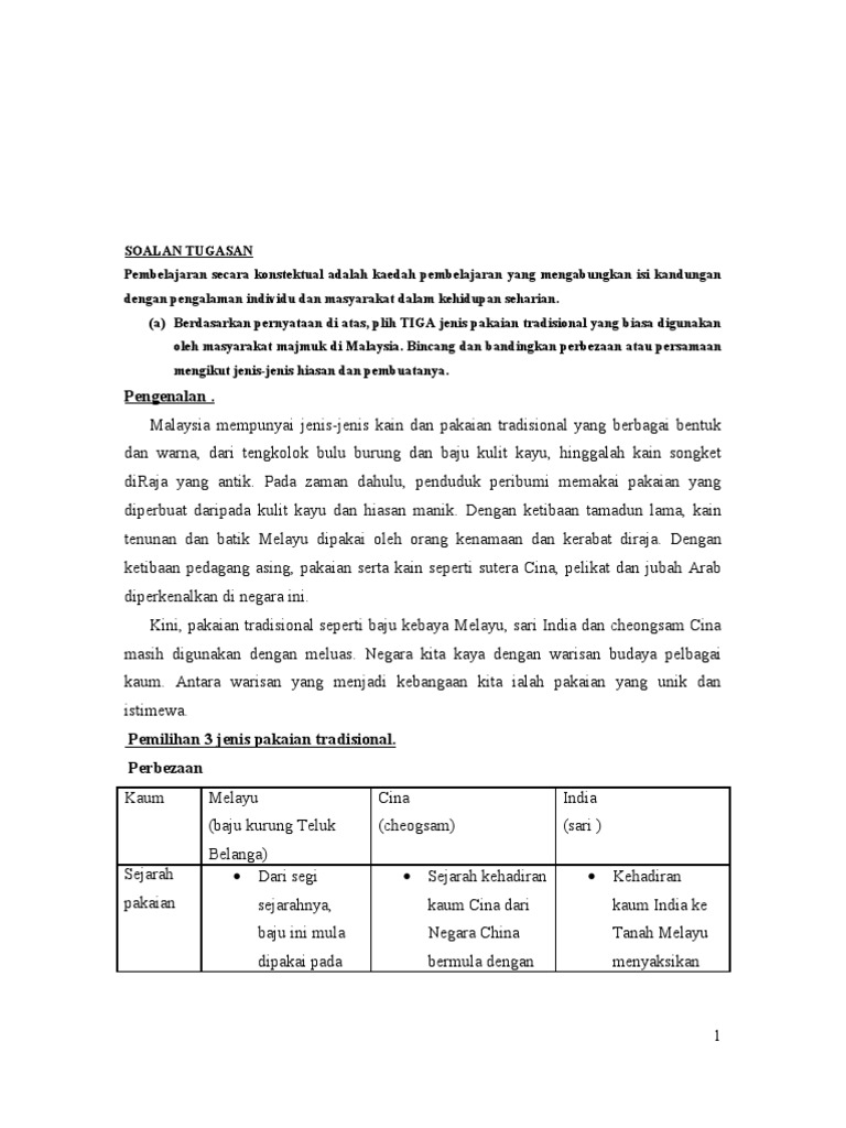 Pakaian Tradisional Pdf