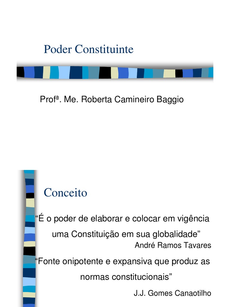 Poder Constituinte Emenda Constitucional Constituição