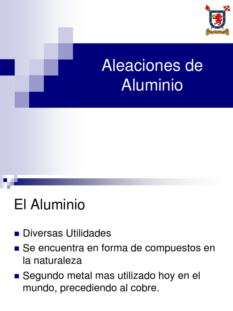 Aleaciones de Aluminio 3 65349 | PDF | Tratamiento a base de calor ...