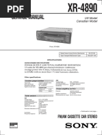 Service Manual: Fm/Am Cassette Car Stereo