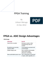 FPGA Training: by Ushasri Merugu 21 Dec 2012