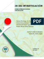 Cuaderno 13. Human Ecology of A Species Introduction:Interactions Between Humans and IntroducedGreen Iguanas in A Puerto Rican Urban Estuary