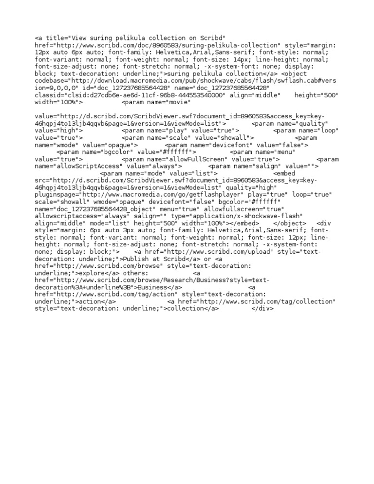 Suring Pelikula | PDF