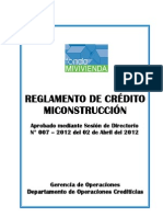 Reglamento Crédito MICONSTRUCCION