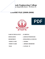 Civil Chem Course File