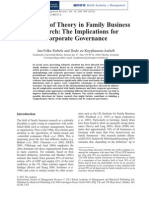 A Review of Theory in Family Business Research - The Implications For Corporate Governance