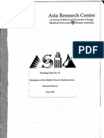 Richard Robison Emergence of the Middle Class in Southeast Asia 1995