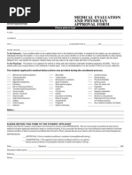 NAUI Medical Evaluation and Physician Approval Form