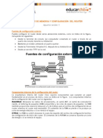 Componentes de Memoria y Configuracion Del Router