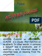 Adverb Clause Presentation