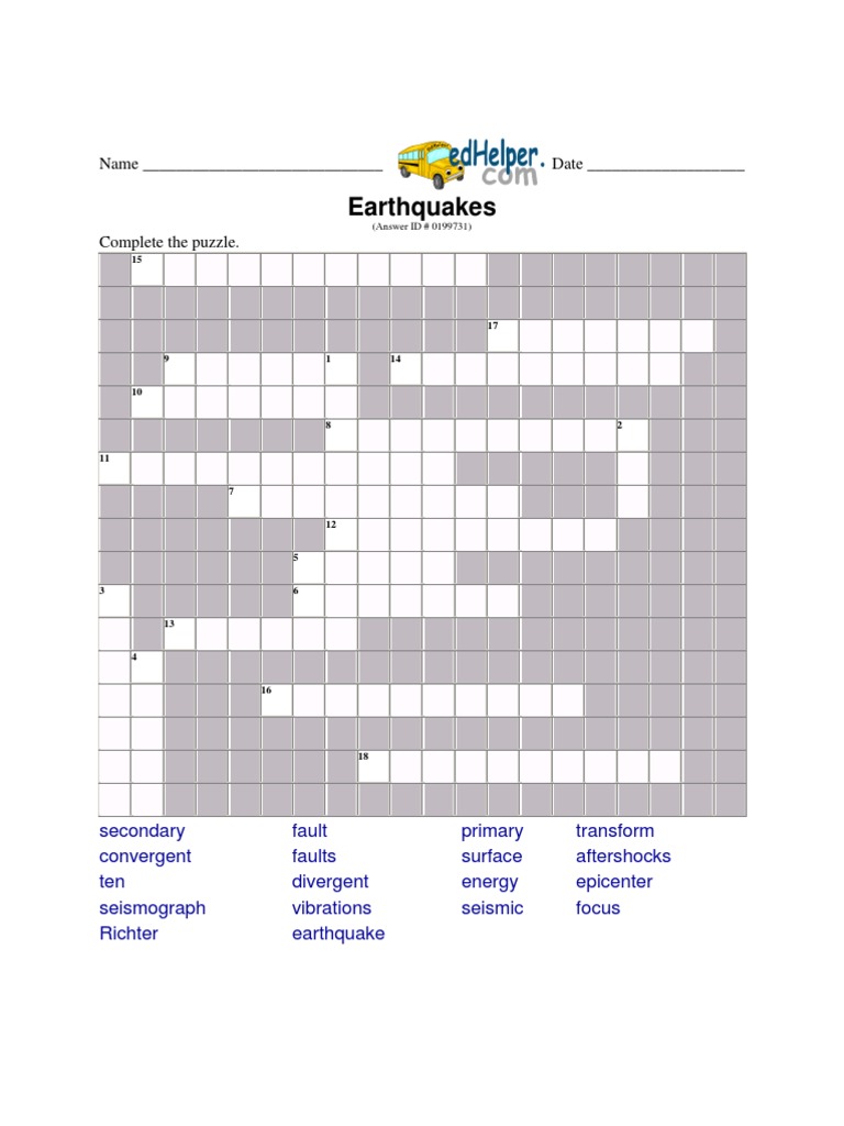 Crossword Puzzle | PDF
