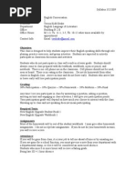 Download Syllabus English Conversation Spring 2009 by Tae Drake SN12921380 doc pdf