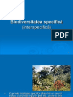  Biodiversitatea Specifica