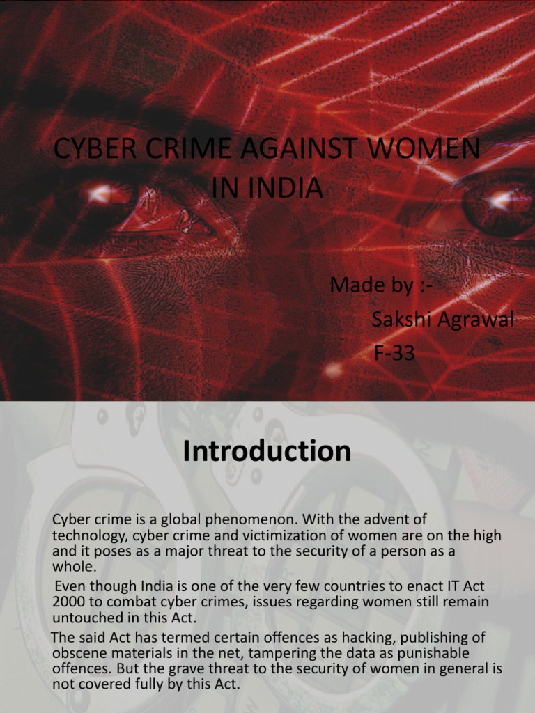 Cyber Crime Against Women in India | PDF | Cybercrime | Stalking