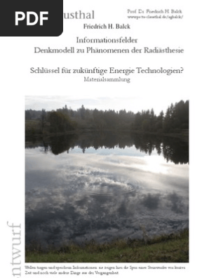 Informationsfelder Denkmodell Zu Phaenomenen Der Radiesthesie