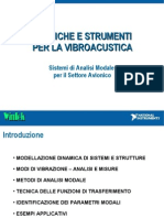 Tecniche e Strumenti Per La Vibroacustica: Sistema Di Analisi Modale Nel Settore Avionico