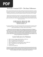 Download Real and Nominal GDP of Pakistan by Humayun SN12922863 doc pdf