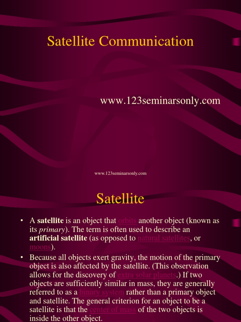 Satellite Communication | PDF | Communications Satellite | Satellite