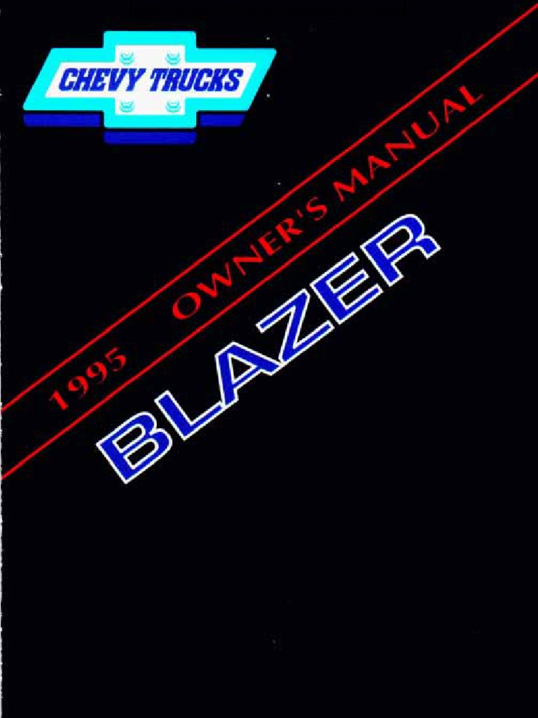 1995 Chevrolet Blazer Owners | Airbag | Seat Belt 91 s10 instrument cluster wiring diagrams 