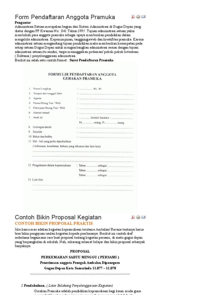 Administrasi Pramuka