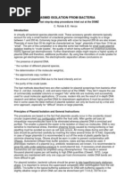 Plasmid Isolation From Bacteria